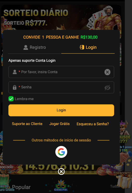 Aplicativo móvel OIGAME